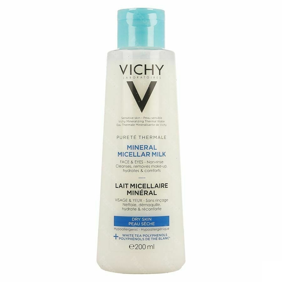 Vichy Pureté Thermale Micellaire Reinigingsmelk Droge Huid 200ml 