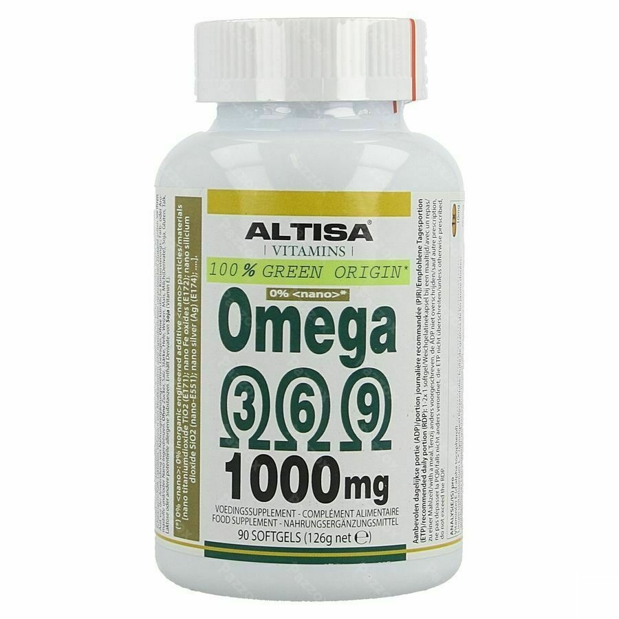 Altisa Omega 3 6 9 Plantaardig 1000mg Softgels 90