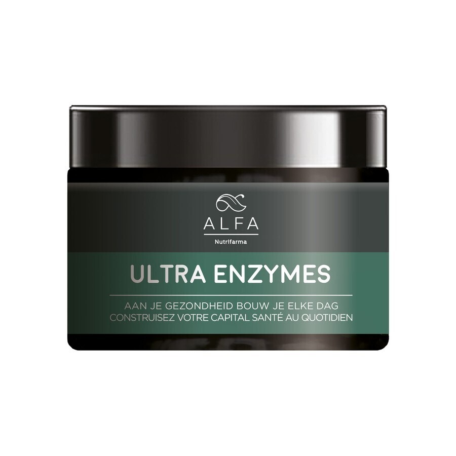 Nutrifarma Alfa Ultra Enzymes Voedingssupplement Spijsvertering 120 Vcaps 