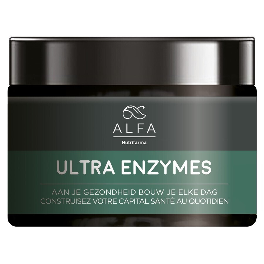 Nutrifarma Alfa Ultra Enzymes Voedingssupplement Spijsvertering 120 Vcaps 