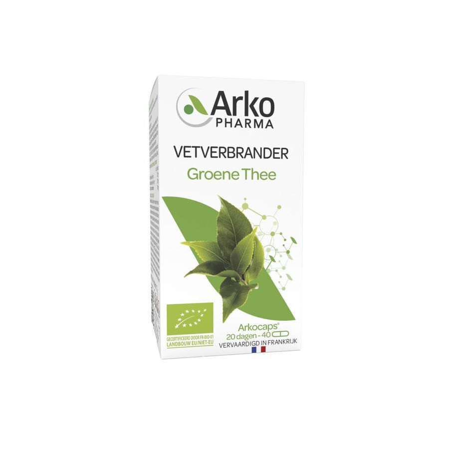 Arkocaps Vetverbrander Groene Thee 40 Capsules afbeelding 1