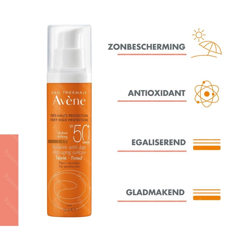 Avène Getinte Zonnecrème SPF50+ 50ml