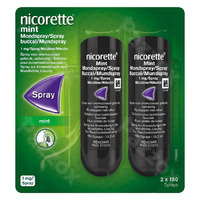 Nicorette Mint Mondspray 2x150 Sprays 1mg/spray