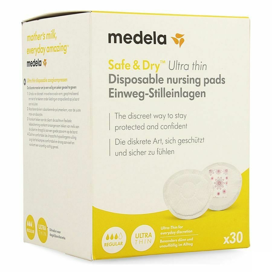 Medela Ultra Thin Disposable Zoogkompressen 30