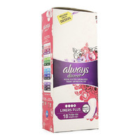 Always Discreet Incontinence Liners Plus Spx18