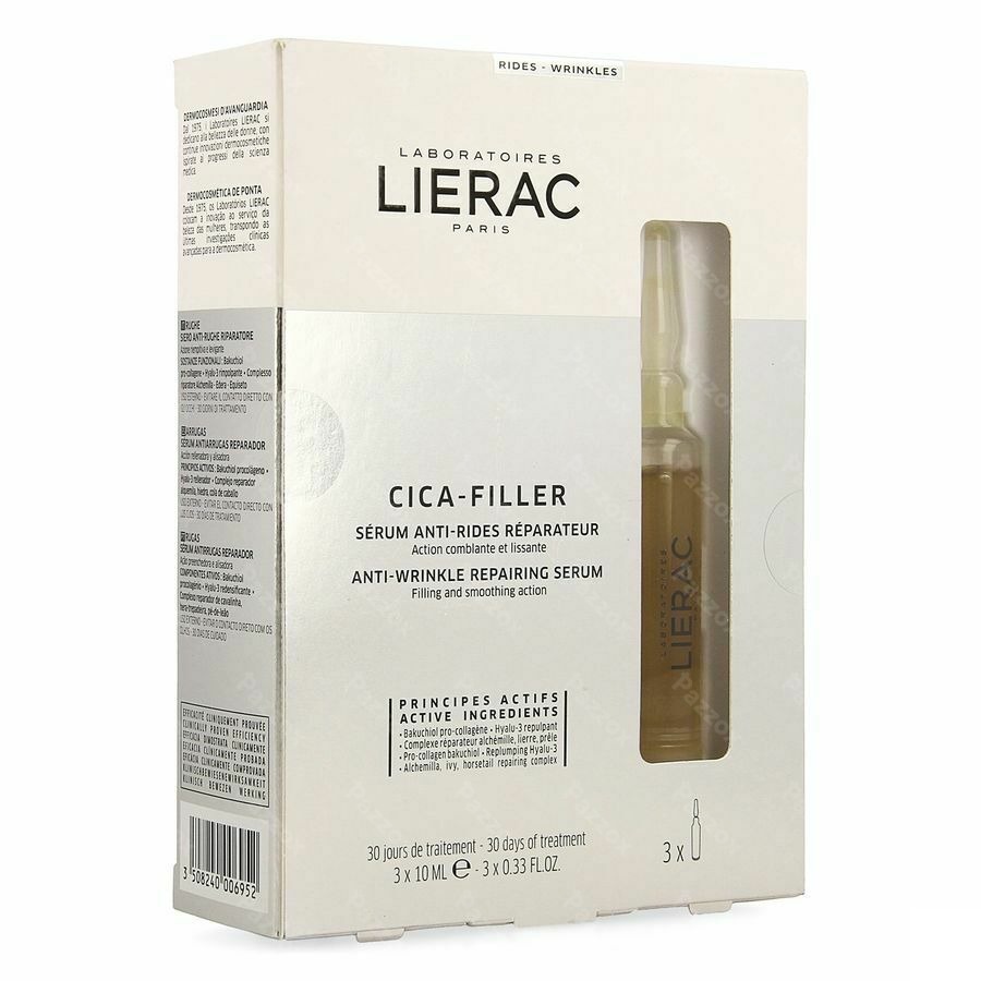 Lierac Cica Filler Serum A/rimpel Herst.amp 3x10ml