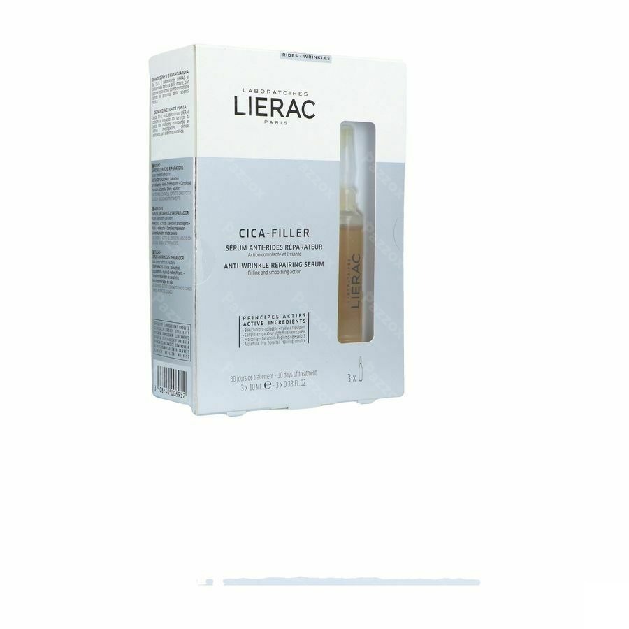 Lierac Cica Filler Serum A/rimpel Herst.amp 3x10ml