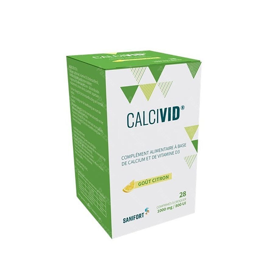 Calcivid 1000mg/800ie Lemon Chew 28