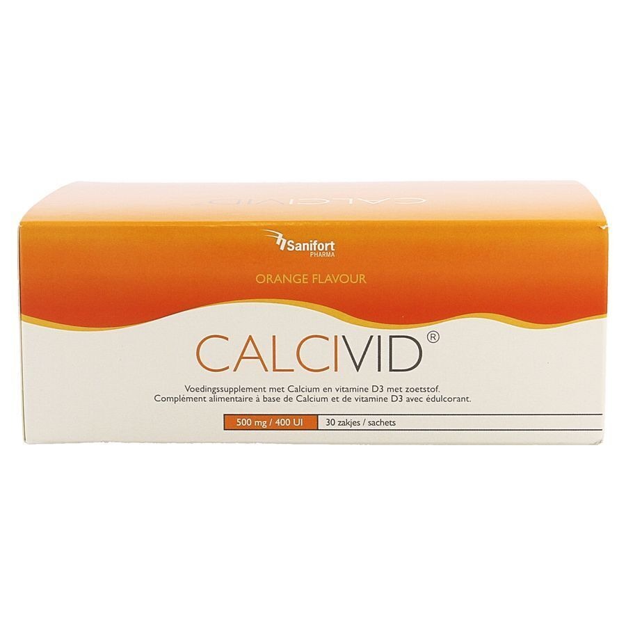 Calcivid 500mg/400ie Orange Sach 30