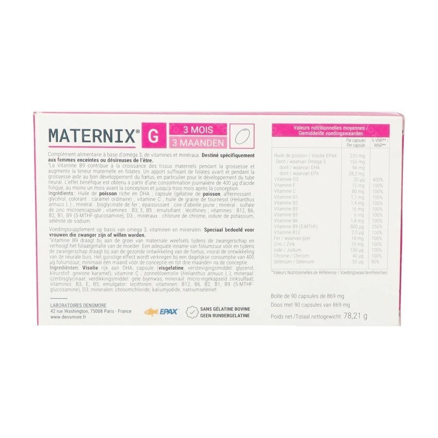 Maternix G Zwangerschap 90caps