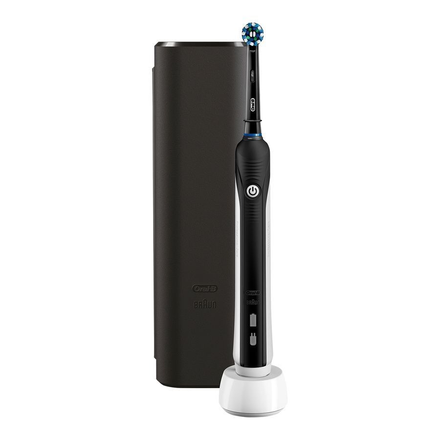 Oral B Pro 2 Electrische Tandenborstel Zwart + Reisetui 