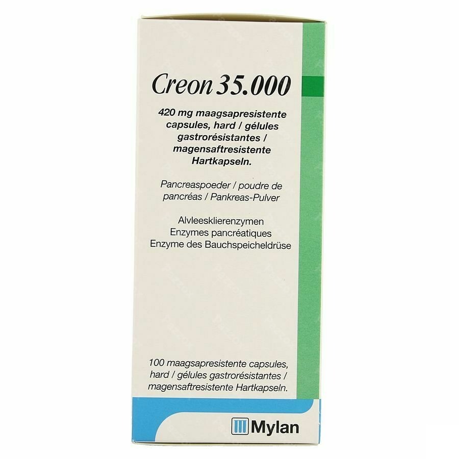 Creon 35000 420mg Maagsapresist Harde Caps 100