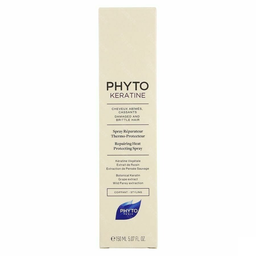PhytoKeratine Hitte Beschermende Spray Beschadigd en Kwetsbaar Haar 150ml