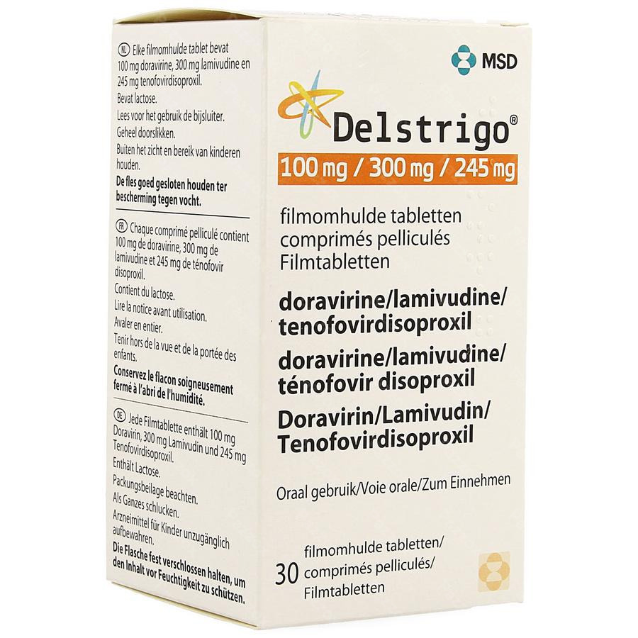 Delstrigo 100mg/300mg/245mg Filmomh Tabl 30