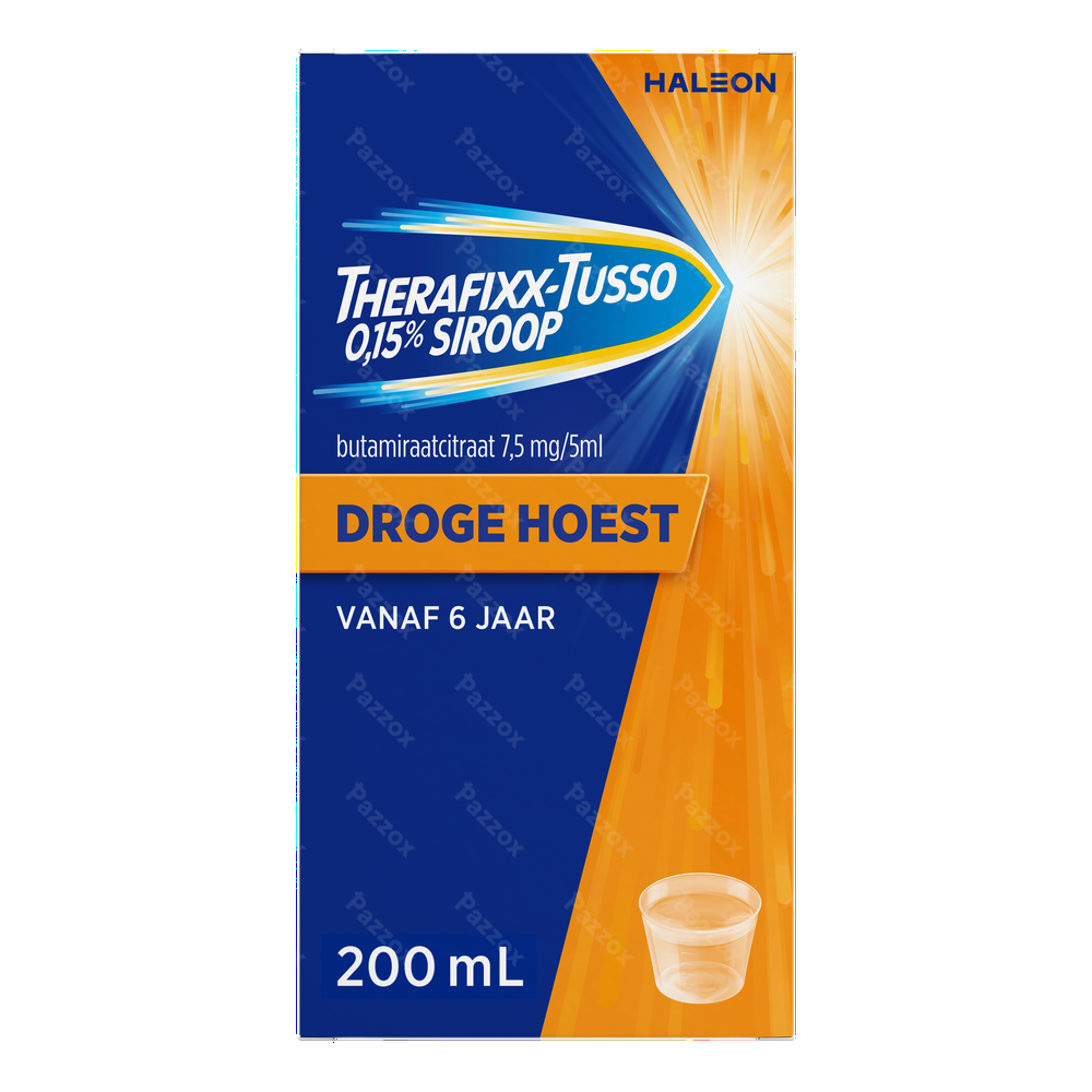 Therafixx-Tusso 0,15% Droge Hoest Siroop 200ml