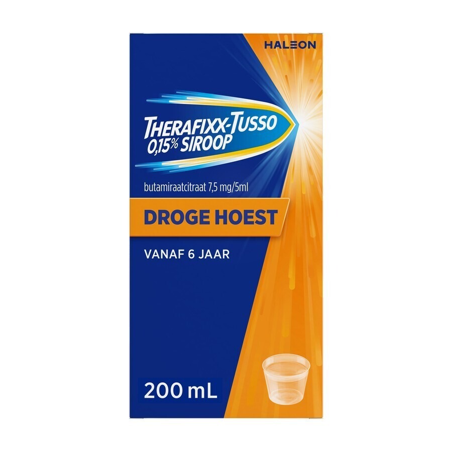 Therafixx-Tusso 0,15% Droge Hoest Siroop 200ml
