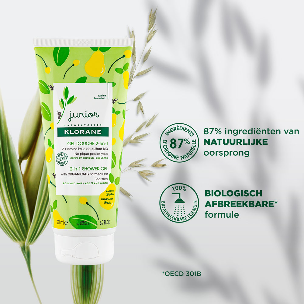 Klorane Petit Junior Douche Gel Peer 200ml Nf
