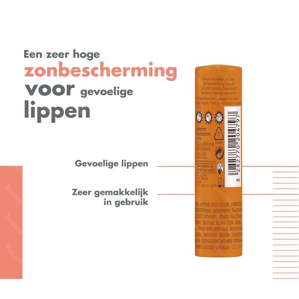 Avène Lippenbalsem met Zonnebescherming SPF50+ 3g