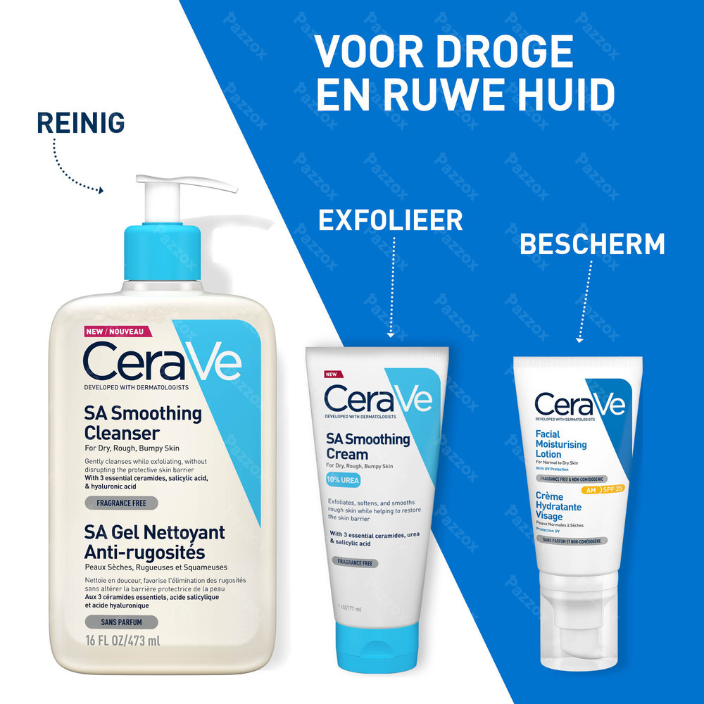 CeraVe SA Reiniging Droge en Ruwe Huid 236ml