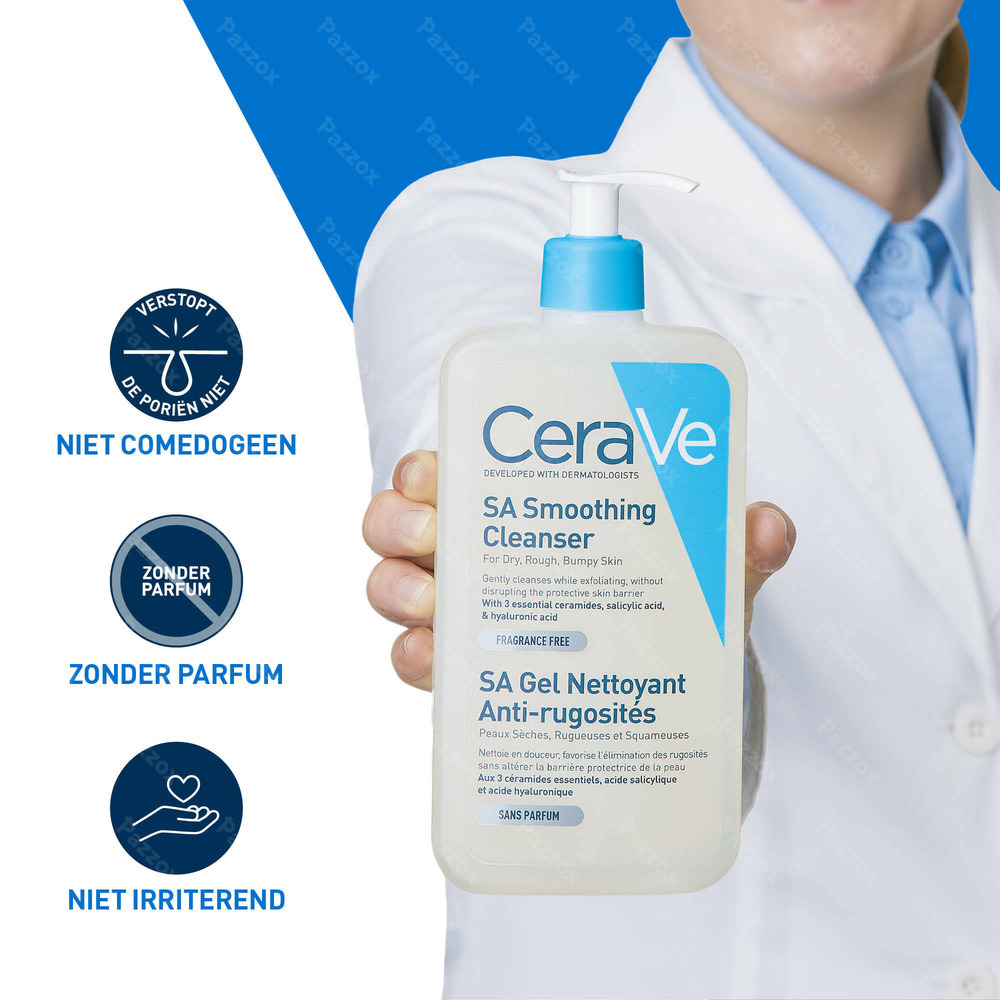 CeraVe SA Reiniging Droge en Ruwe Huid 236ml