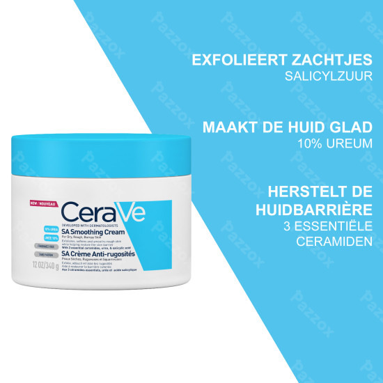 CeraVe SA Anti-Ruwe Huidcrème Droge en Ruwe Huid 340ml