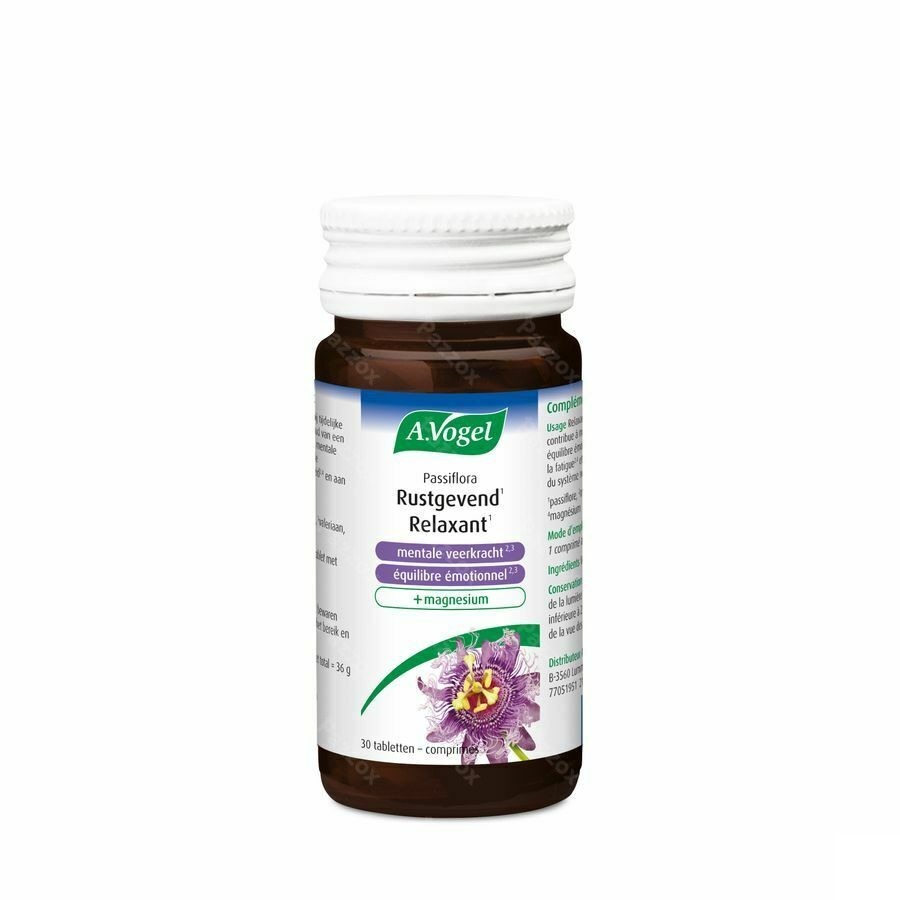 A.Vogel Passiflora Rustgevend en Mentale Veerkracht 30 Tabletten