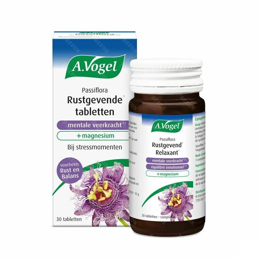 A.Vogel Passiflora Rustgevend en Mentale Veerkracht 30 Tabletten