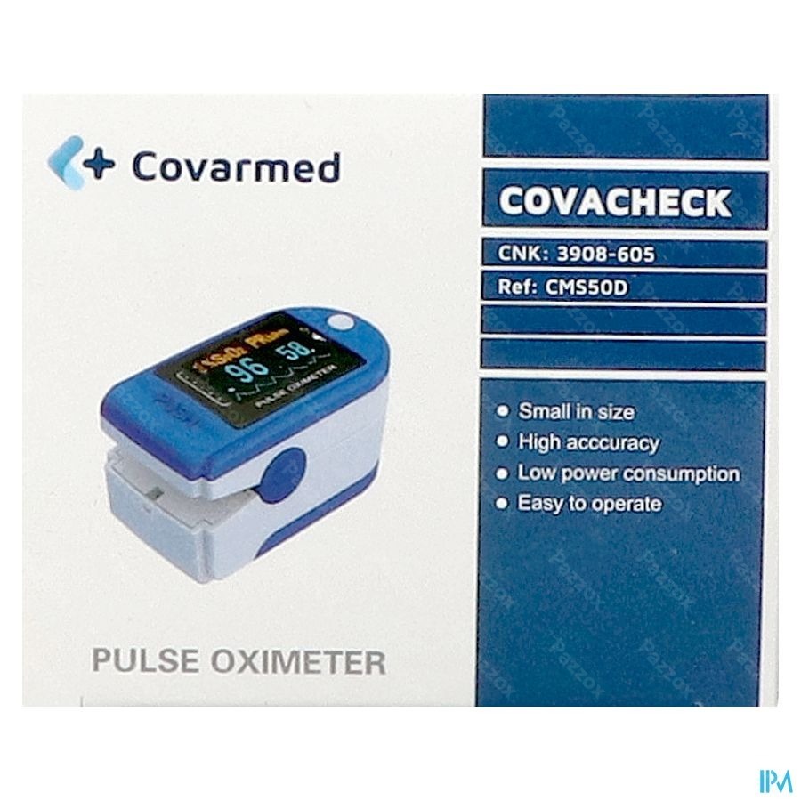 Covacheck Saturatiemeter Vinger + Zak