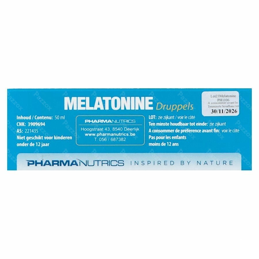 Melatonine Druppels 50ml Pharmanutrics