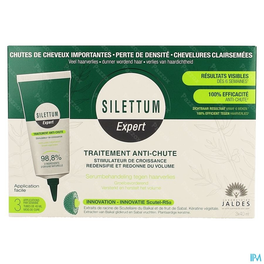 Silettum Expert Serum Anti Haaruitval 0% Alcohol 3x40ml