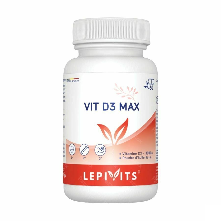 Vit D3 Max 3000ie Caps 60 Lepivits