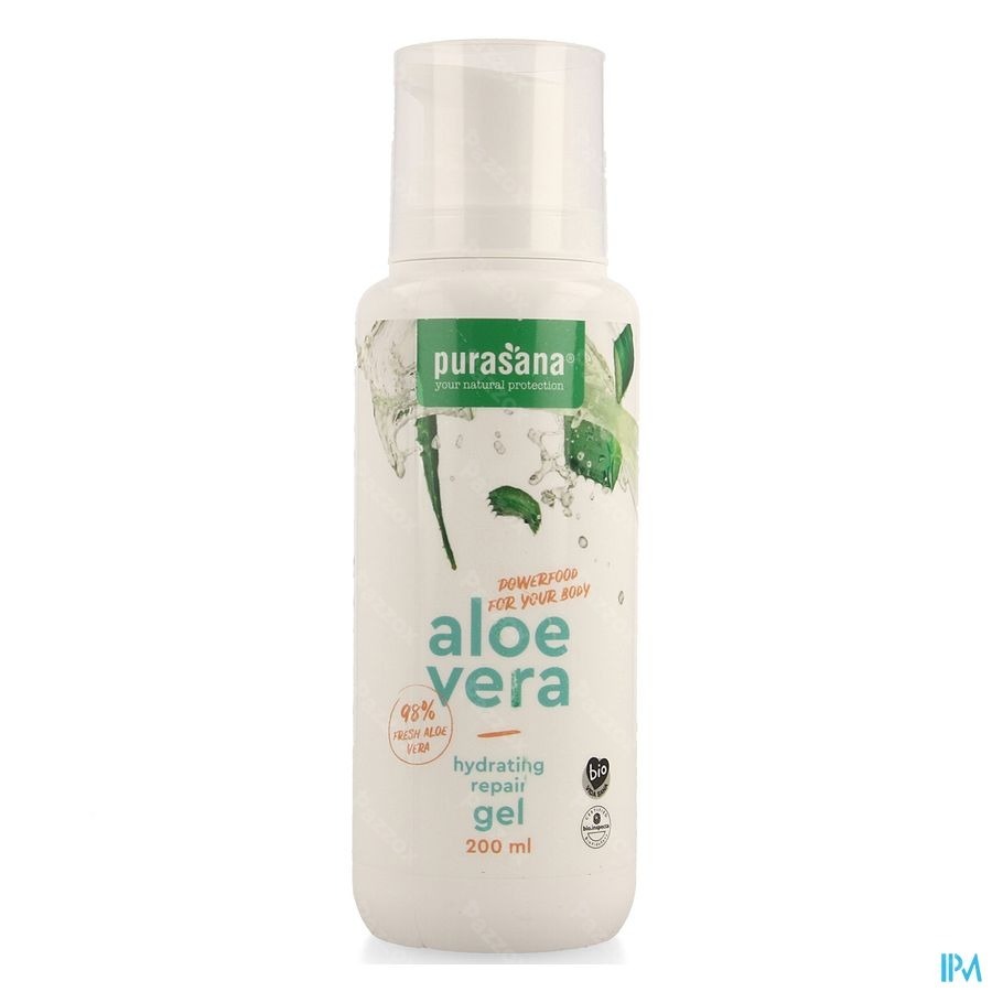 Purasana Vegan Aloe Vera Hydra Herstel. Gel 200ml