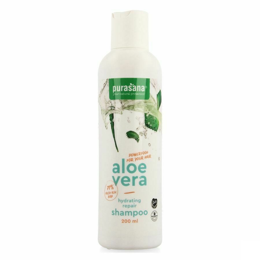 Purasana Hydraterende en Herstellende Bio Shampoo Met Aloe Vera 200ml