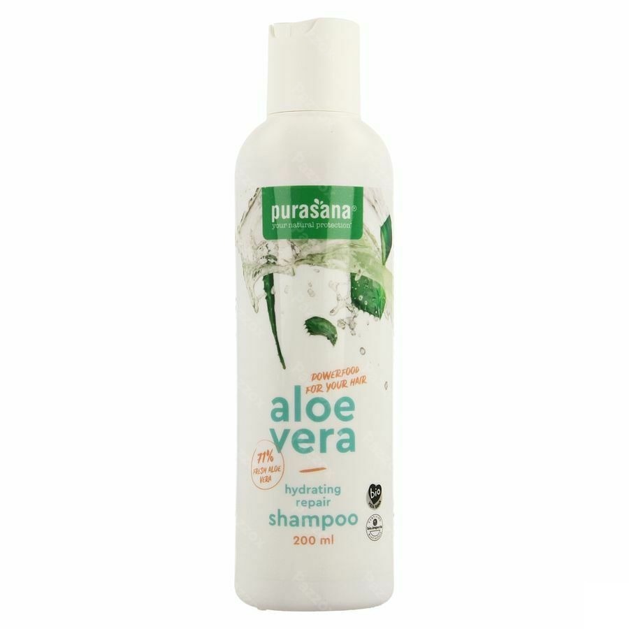 Purasana Hydraterende en Herstellende Bio Shampoo Met Aloe Vera 200ml