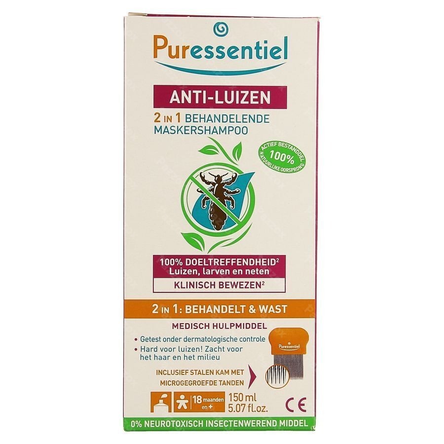 Puressentiel A/luizen Sh Behand. 2in1 150ml + Kam