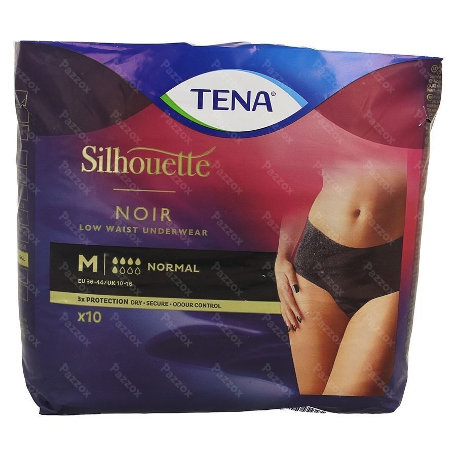 Tena Silhouette Noir Low Waist M 10 795516