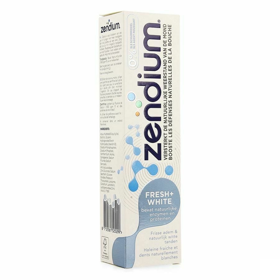Zendium Fresh + White Tandpasta 75ml