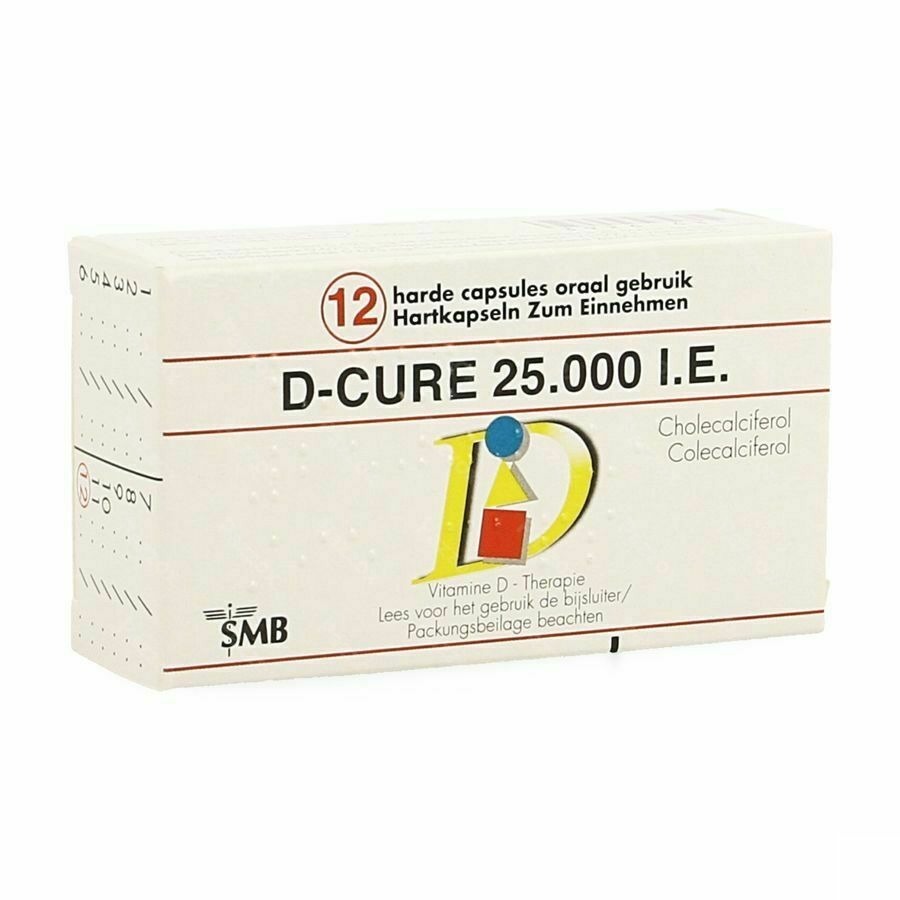 D-Cure 25000iu Vitamine D 12 Harde Capsules