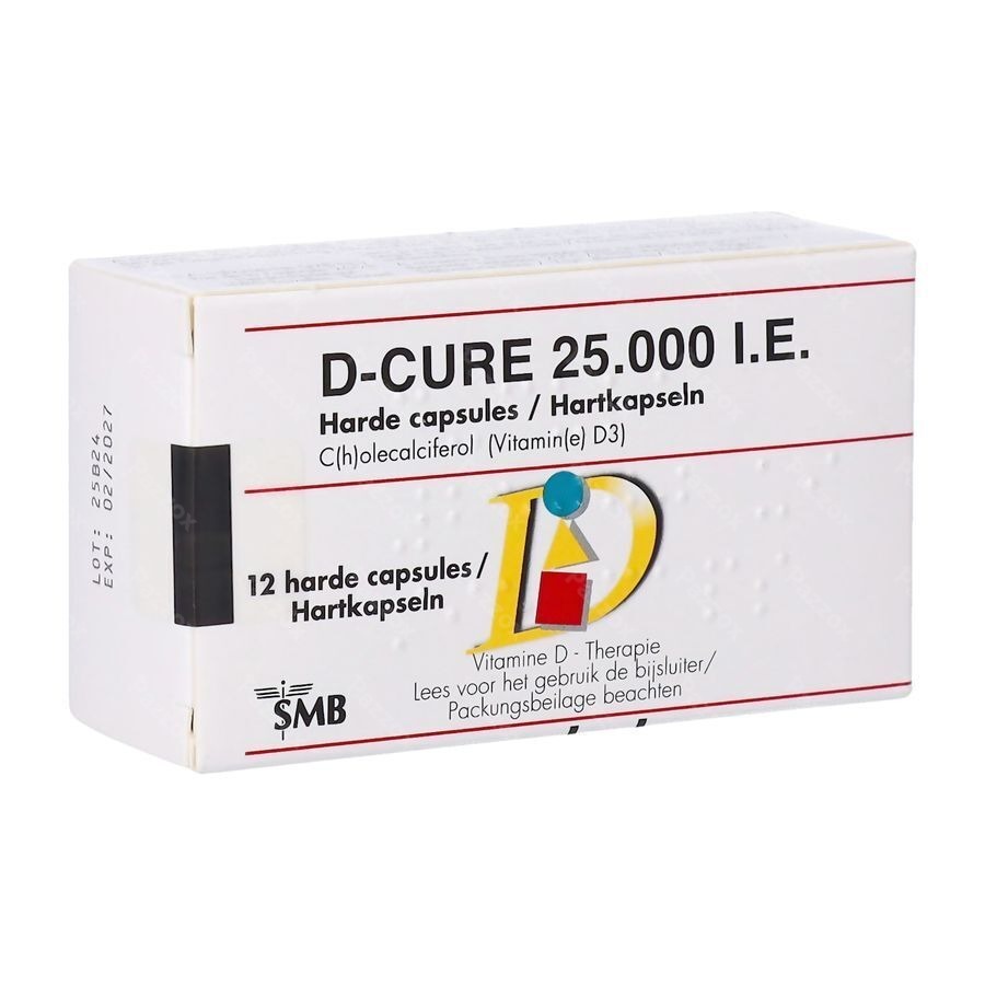D-Cure 25000iu Vitamine D 12 Harde Capsules