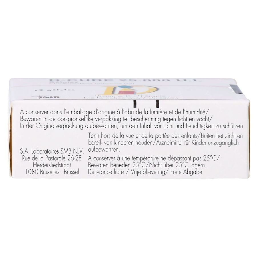 D-Cure 25000iu Vitamine D 12 Harde Capsules