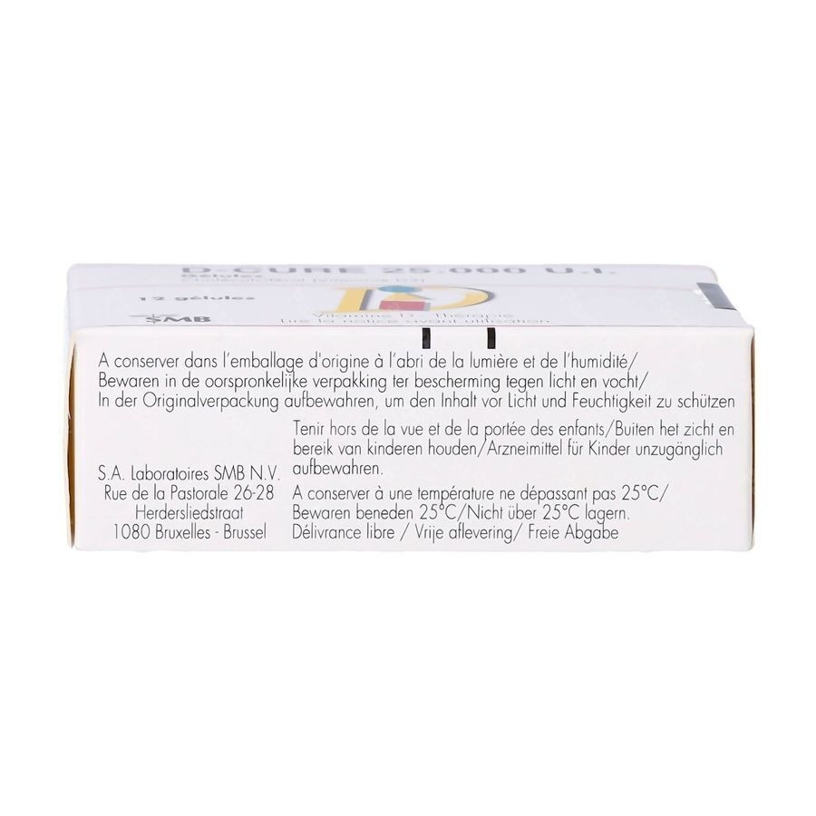 D-Cure 25000iu Vitamine D 12 Harde Capsules