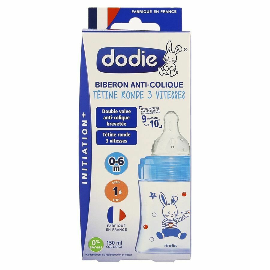 Dodie Zuigfles Initiatie+ Blauwe Boot 150ml