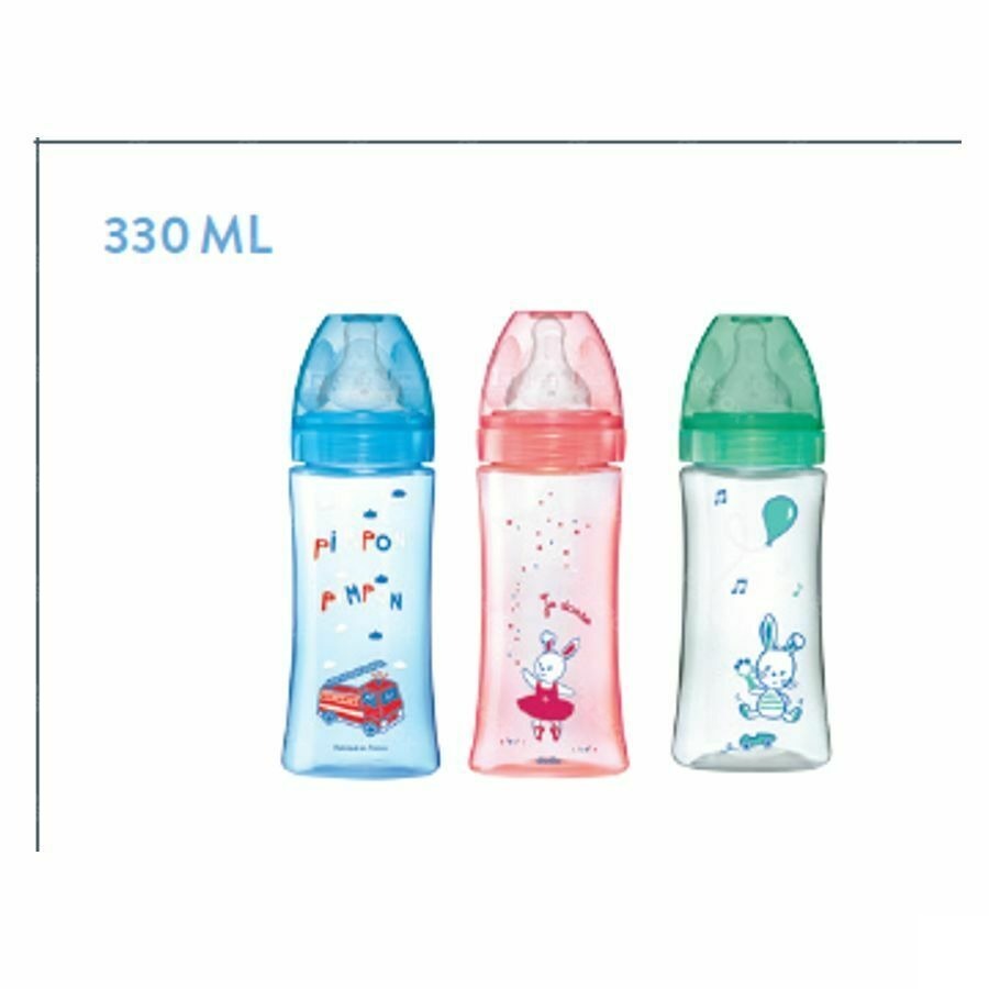 Dodie Zuigfles Initiatie+ Blauw Brandweerman 330ml
