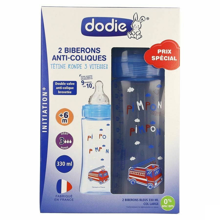 Dodie Kit Zuigfles Initiatie+ Jongen 330ml 2