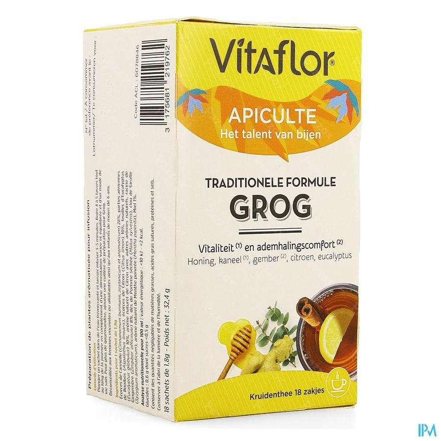 Vitaflor Grog Traditionele Formule Zakje 18