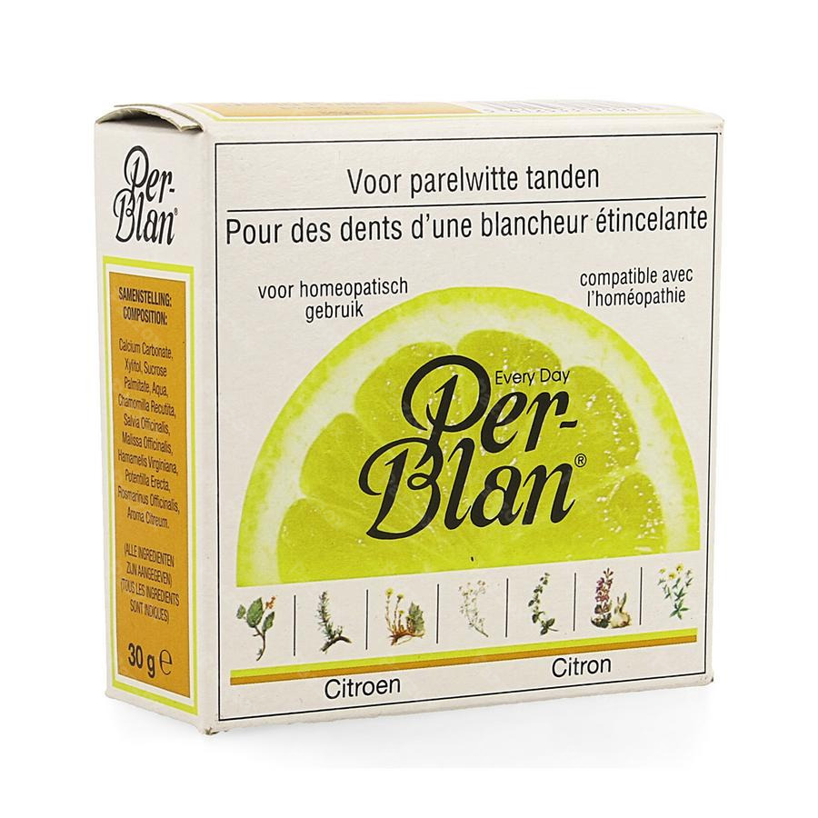 Perblan Tandpoeder Citroen 30g