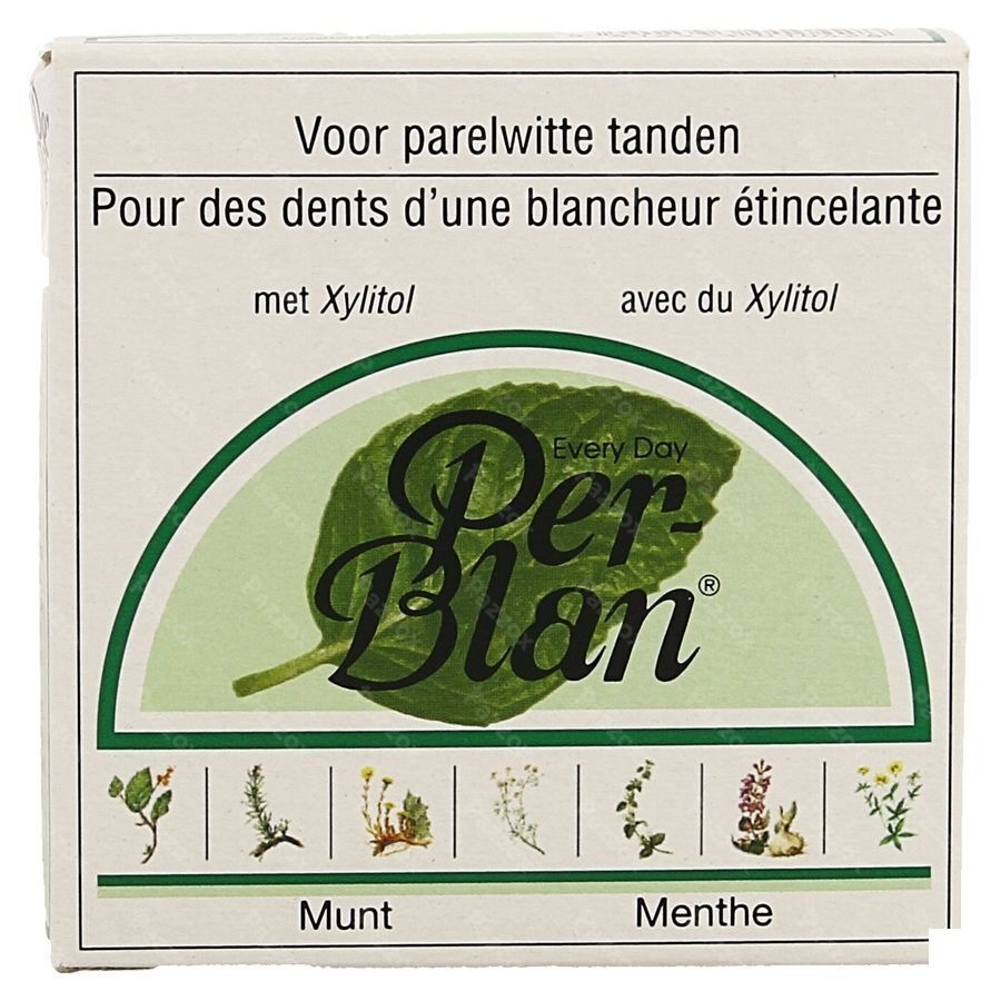 Perblan Tandpoeder Munt 30g