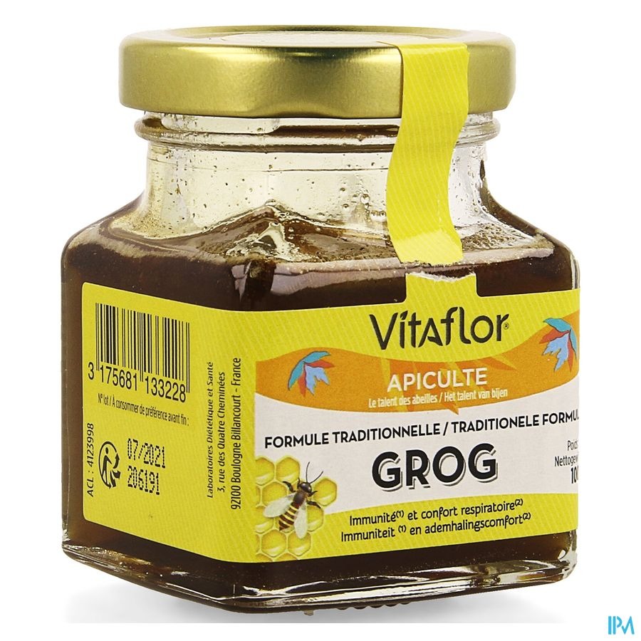 Vitaflor Grog Traditionele Formule Honing Pot 100g