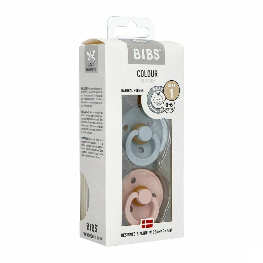 Bibs 1 Fopspeen Duo Cloud Blush