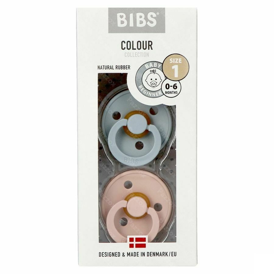 Bibs 1 Fopspeen Duo Cloud Blush